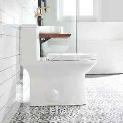 1- Piece Toilet 0.8 GPF/1.28 GPF High Efficiency Dual Flush Elongated ADA Height