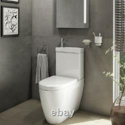 2 in 1 Close Coupled Toilet and Basin Compact Combo with Seat Set Space Saver