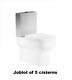 5 X Essentials Lily Close Coupled Wc Cisterns Ec1017 Joblot