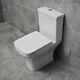 605 Rimless Short Projection Toilet Close Coupled Wc Pan Back To Wall Seat