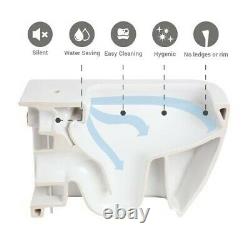 605 Rimless Short Projection Toilet Close Coupled WC Pan Back to Wall Seat