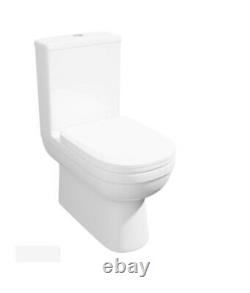 Addison fully Back to wall Toilet Close Coupled D Pan Quick soft close Seat WC