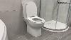 Ari Rimless Close Coupled Open Back Toilet U0026 Soft Close Seat 20524