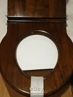 Boyes & co walnut traditional toilet seat for low level toilet not close coupled