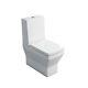 Britton Bathrooms Cube S20 Close Coupled Toilet, Standard Cistern, Soft Close