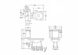 Burlington Close Coupled Pan with Lever Cistern, P5 & C1, Traditional