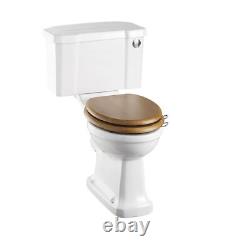 Burlington Regal Raised Height Close Coupled Toilet Push Button Flush, P12 & C2