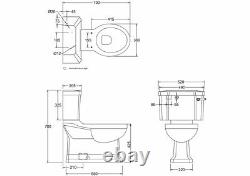 Burlington S Trap Close Coupled Complete Toilet P18, Select Cistern, Traditional