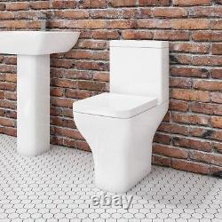 Close Coupled Rimless Comfort Height Toilet with Soft Close Seat Austin