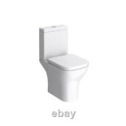 Close Coupled Rimless Comfort Height Toilet with Soft Close Seat Austin