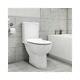 Close Coupled Rimless Short Projection Toilet With Soft Close Slim Seat Venice