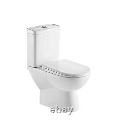 Close Coupled Rimless Short Projection Toilet with Soft Close Slim Seat Venice