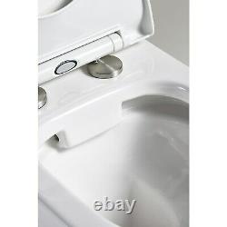 Close Coupled Rimless Short Projection Toilet with Soft Close Slim Seat Venice