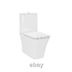 Close Coupled Rimless Toilet with Soft Close Seat Boston