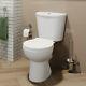 Close Coupled Toilet Ceramic Toilet Wc Bathroom Pan Cistern & Soft Close Seat