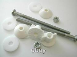 Close Coupled Toilet Cistern to Pan Bolts Nuts & Washers Kit + Free Donut Gasket