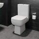 Close Coupled Toilet Modern Wc Soft Close Seat Square Bathroom Toilet Dual Flush