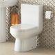 Close Coupled Toilet & Seat Dual Flush Cistern White Ceramic Bathroom Wc Modern