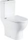 Close Coupled Toilet Wc White Ceramic Soft Closing Seat Modern Back To Wall