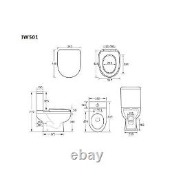 Close Coupled Toilet with Soft Close Seat Seren