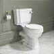 Close Coupled Toilet With Wooden Soft Close Seat Park Royal