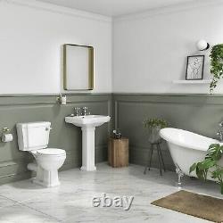 Close Coupled Toilet with Wooden Soft Close Seat Park Royal