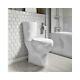 Comfort Height Close Coupled Toilet & Soft Close Seat Round Bathroom Loo Wc