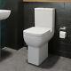Comfort Raised Height Close Coupled Toilet Bathroom Wc Modern White Soft Close