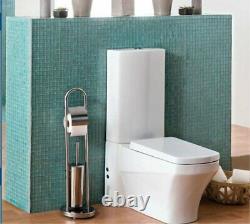 Creavit Back to Wall Combined Bidet close coupled WC pan toilet Tall Shrouded