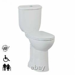 Creavit Disabled Doc M Close Coupled Toilet Comfort Height Pan PTrap soft Seat