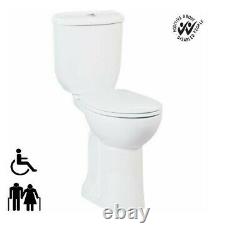 Creavit Disabled Doc M Close Coupled Toilet Comfort Height Pan PTrap soft Seat