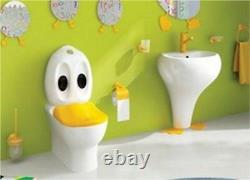 Creavit Ducky Back To Wall WC Pan Close Coupled toilet Basin sui Children Junior