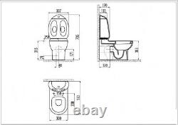 Creavit Ducky Back To Wall WC Pan Close Coupled toilet Design Children Junior