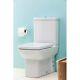 Creavit Lara Flush Fully Back To Wall Pan Wc Square Toilet Close Coupled 600mm