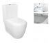 Creavit Rimless Xl Close Coupled Combined Bidet Toilet Pan Wc Back To Wall
