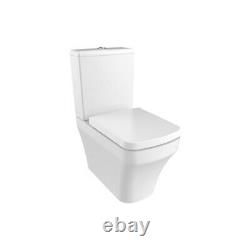 Creavit Square Rimless Close Coupled Toilet Pan WC Back to wall soft close Seat