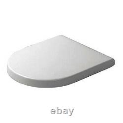 DURAVIT 0063890000 Toilet Seat, Close-Coupled, White Alpine, With Cover