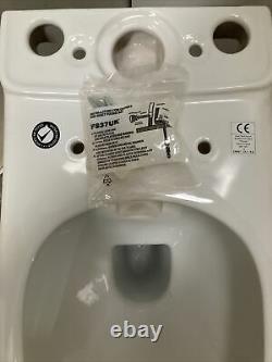 Deluxe Rimless Close Coupled Open Back WC Toilet Pan EC1019
