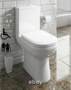 Doc M Comfort Raised Height Toilet WC Elderly Disabled Close Coupled Soft Close