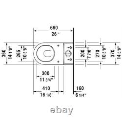 Duravit 0128090092 Starck 3 Dual Flush Two-Piece Floor Mounted Close Coupled