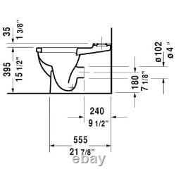 Duravit 0128090092 Starck 3 Dual Flush Two-Piece Floor Mounted Close Coupled