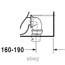 Duravit 2156090092 DuraStyle Floor-Mounted Close Coupled Elongated Toilet