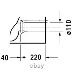 Duravit 2156090092 DuraStyle Floor-Mounted Close Coupled Elongated Toilet