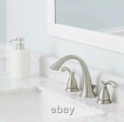 Edgewood 8 in. Widespread High-Arc Bathroom Faucet Brushed Nickel 125 344