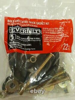 Everbilt Close-Coupled & Tank-To-Bowl Toilet Bolt and Gasket Kit 22 pc, New