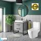 Gianni Eco Square Rimless Modern Close Coupled Toilet Wc Ceramic Soft Closing