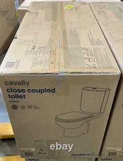 GoodHome Cavally Close-coupled Rimless Toilet with Soft close seat 0474