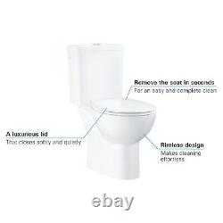 Grohe Bau Rimless Close Coupled Toilet with Soft Close Seat