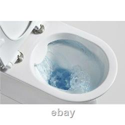 Indiana Rimless Comfort Height Close Coupled Toilet and Soft Close Slim Seat