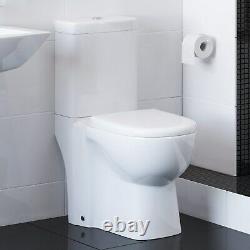 Modern Close Coupled Veneto Toilet with Soft Close Toilet Seat